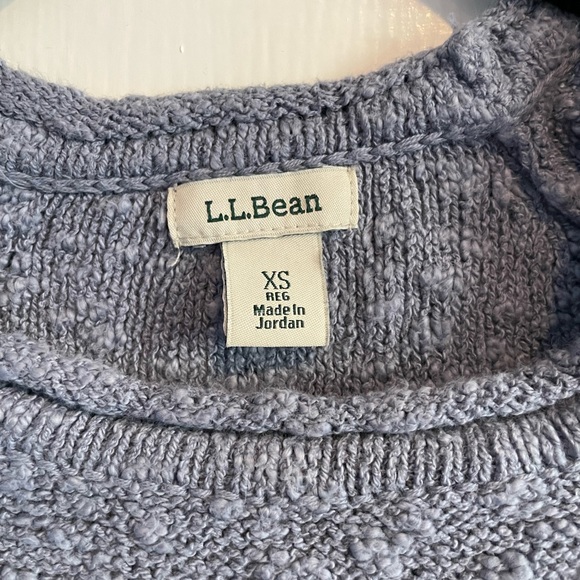 L.L. Bean Women's Midweight Cotton Slub Rollneck Pullover. Extra Small. Indigo - Picture 4 of 8